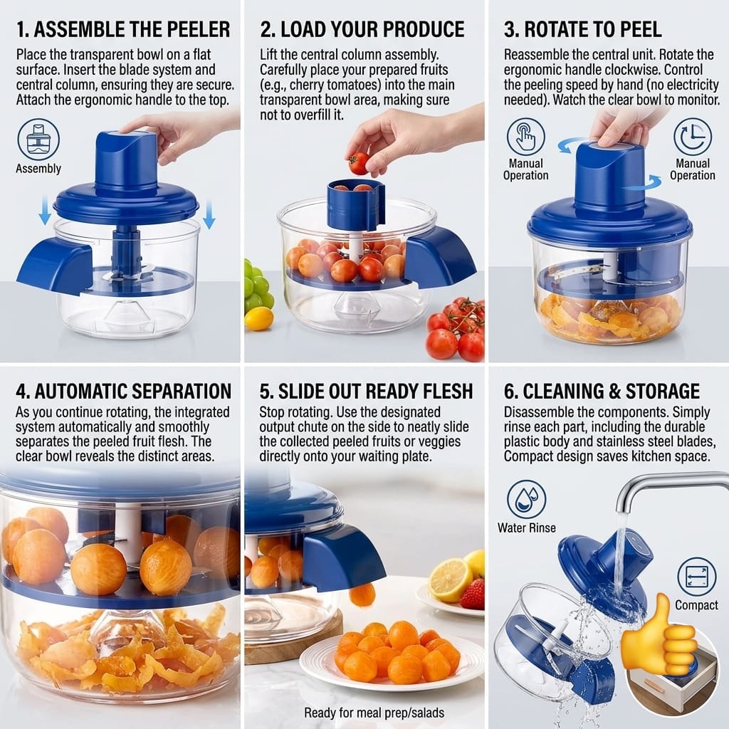 Multi-Function Fruit & Vegetable Peeler