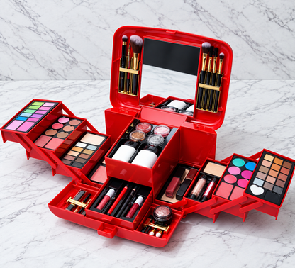 Classic Deluxe Complete Makeup Vanity Case Kit