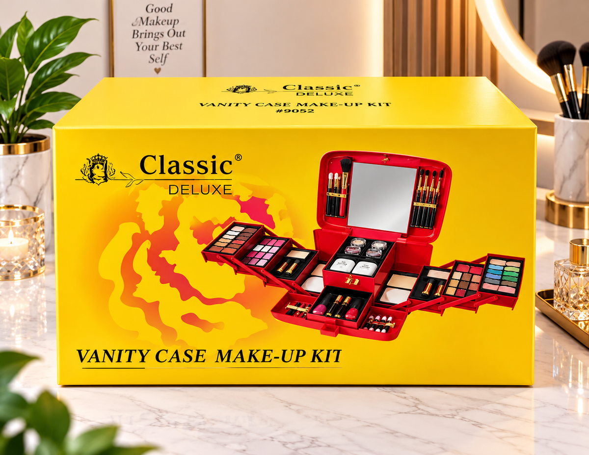 Classic Deluxe Complete Makeup Vanity Case Kit