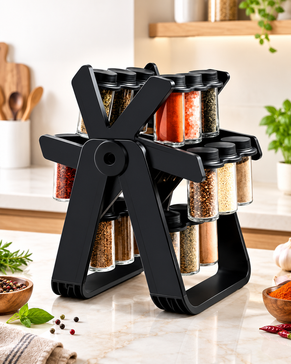 Rotating Spice Rack 360° Rotation