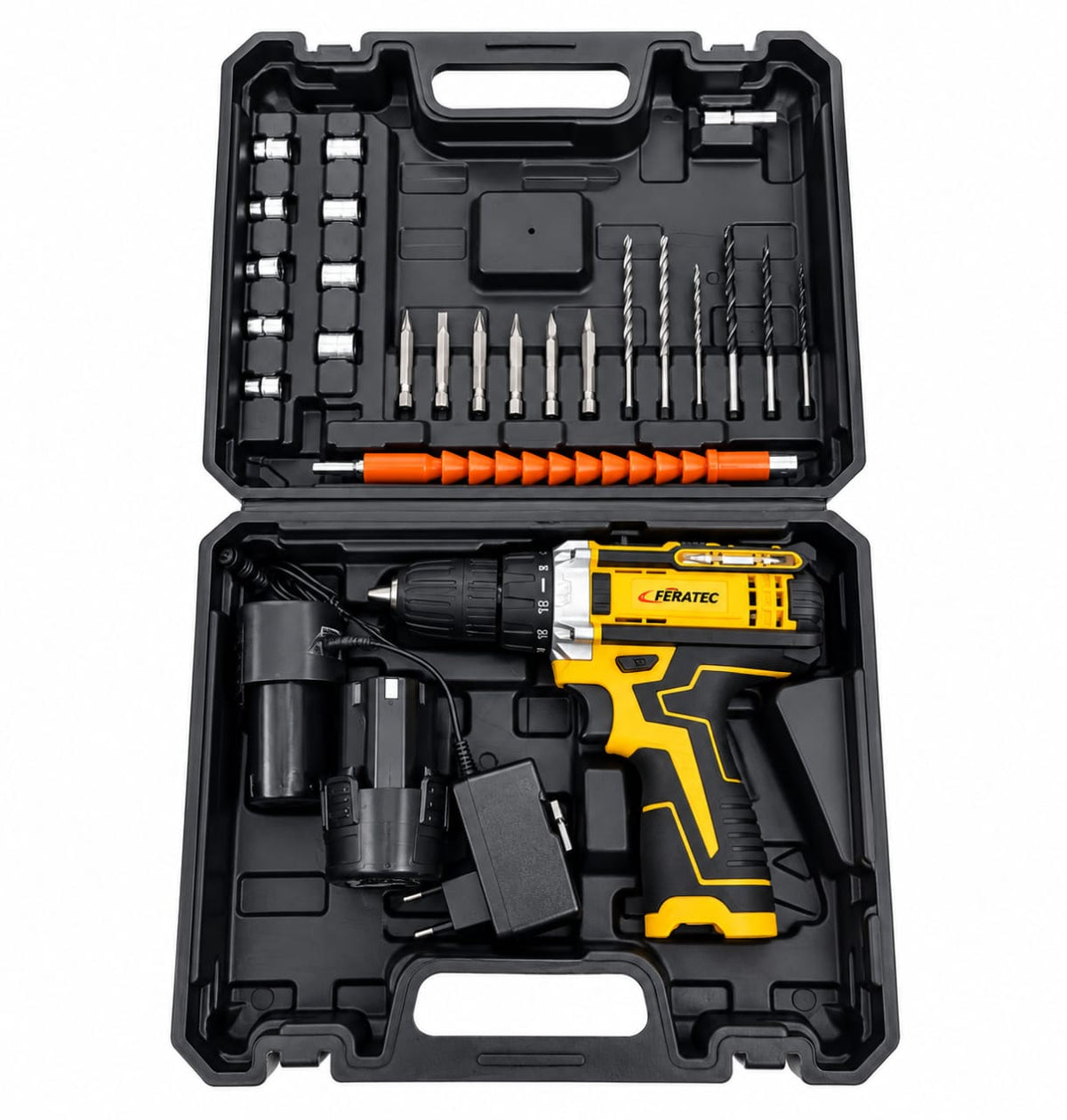 Cordless Rechargeable Drill Machine – 36-Piece Tool Kit