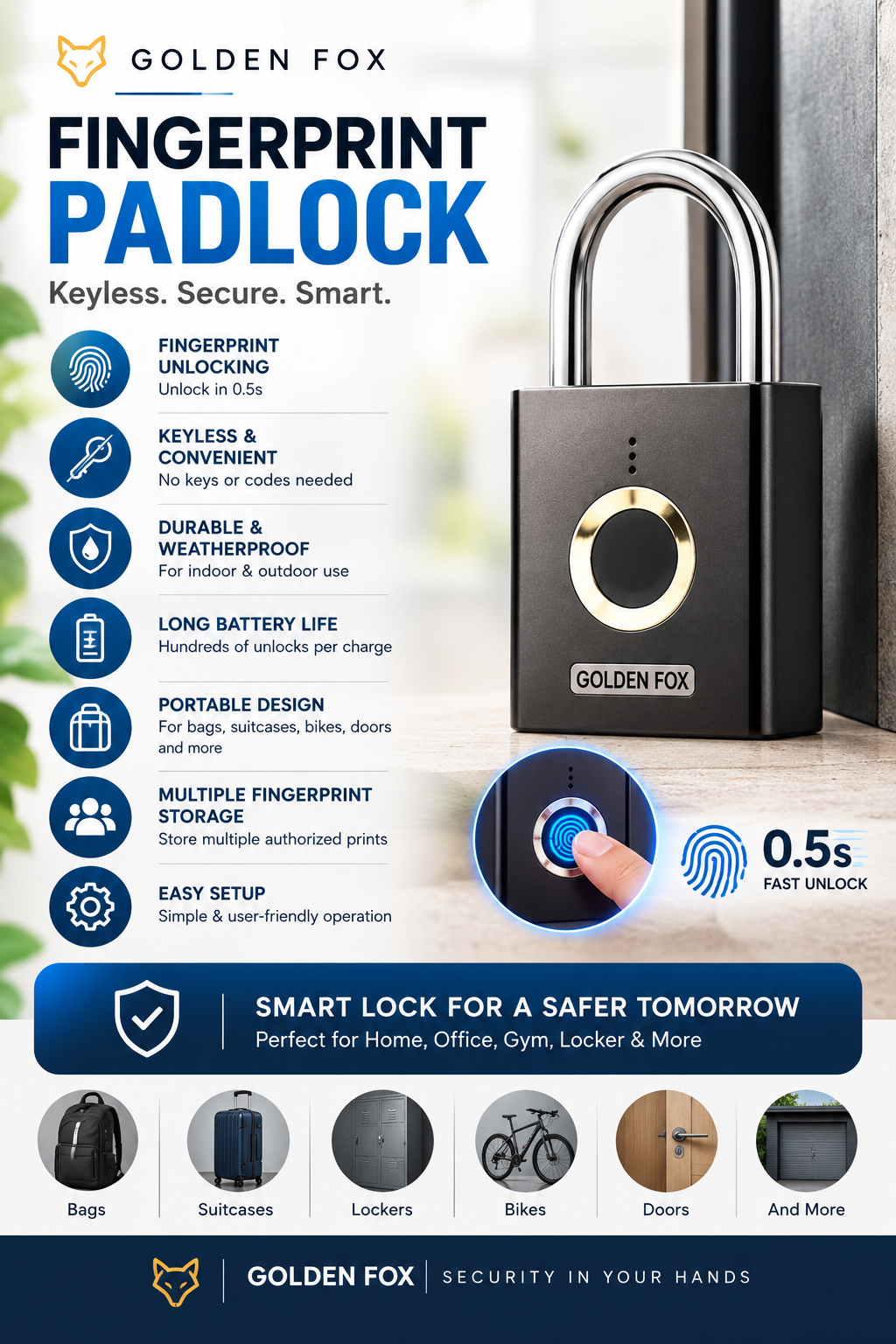 Fingerprint Padlock